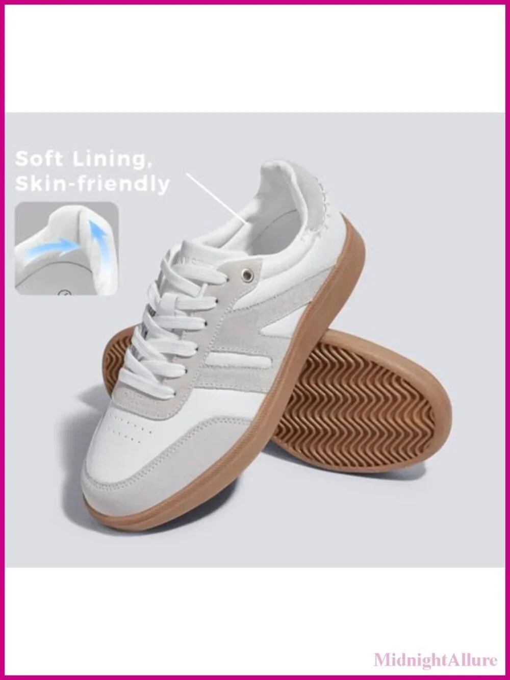 Women's Retro Suede Leather Fashion Sneakers Comfortable Cushioned